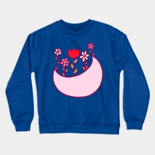 Moon Flowers Crewneck Sweatshirt